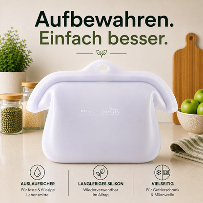 FreshBowl (1 Liter) – Der flexible Silikonbehälter für Ihren Alltag